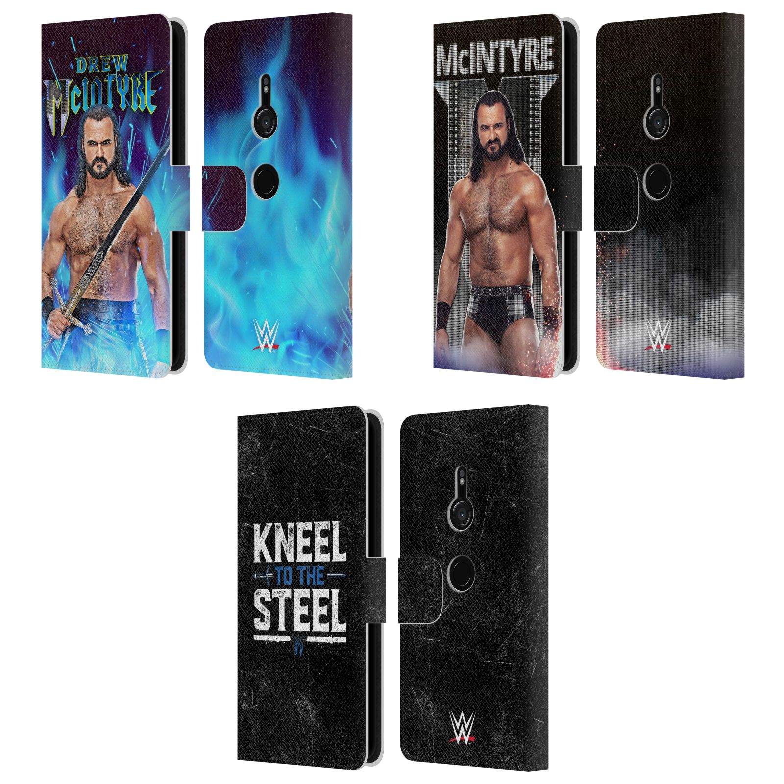 公式ライセンス WWE ドリュー・マッキンタイア レザー手帳型ウォレットタイプケース Sony 電話 1 スマホケース 全機種対応 グッズ