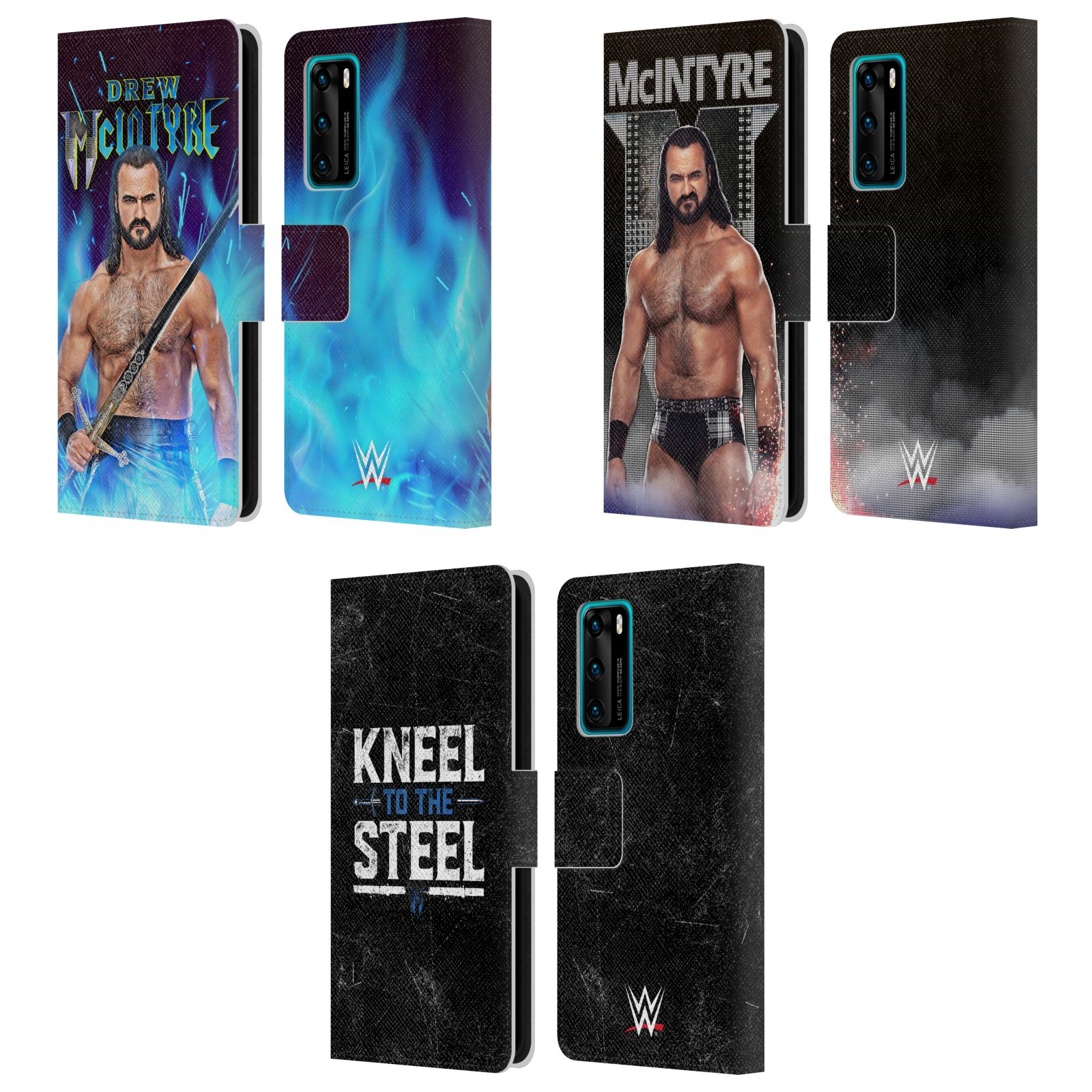 公式ライセンス WWE ドリュー・マッキンタイア レザー手帳型ウォレットタイプケース Huawei 電話 4 スマホケース 全機種対応 グッズ