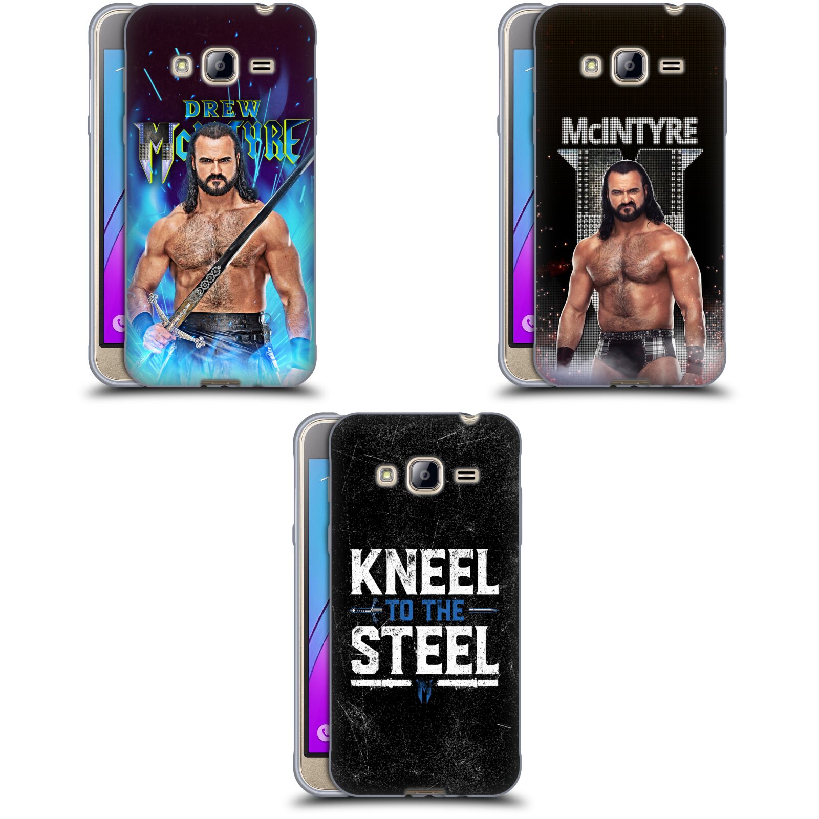 公式ライセンス WWE ドリュー・マッキンタイア ソフトジェルケース Samsung 電話 3 スマホケース 全機種対応 グッズ ワイヤレス充電 対応 Qiワイヤレス充電 Qi充電