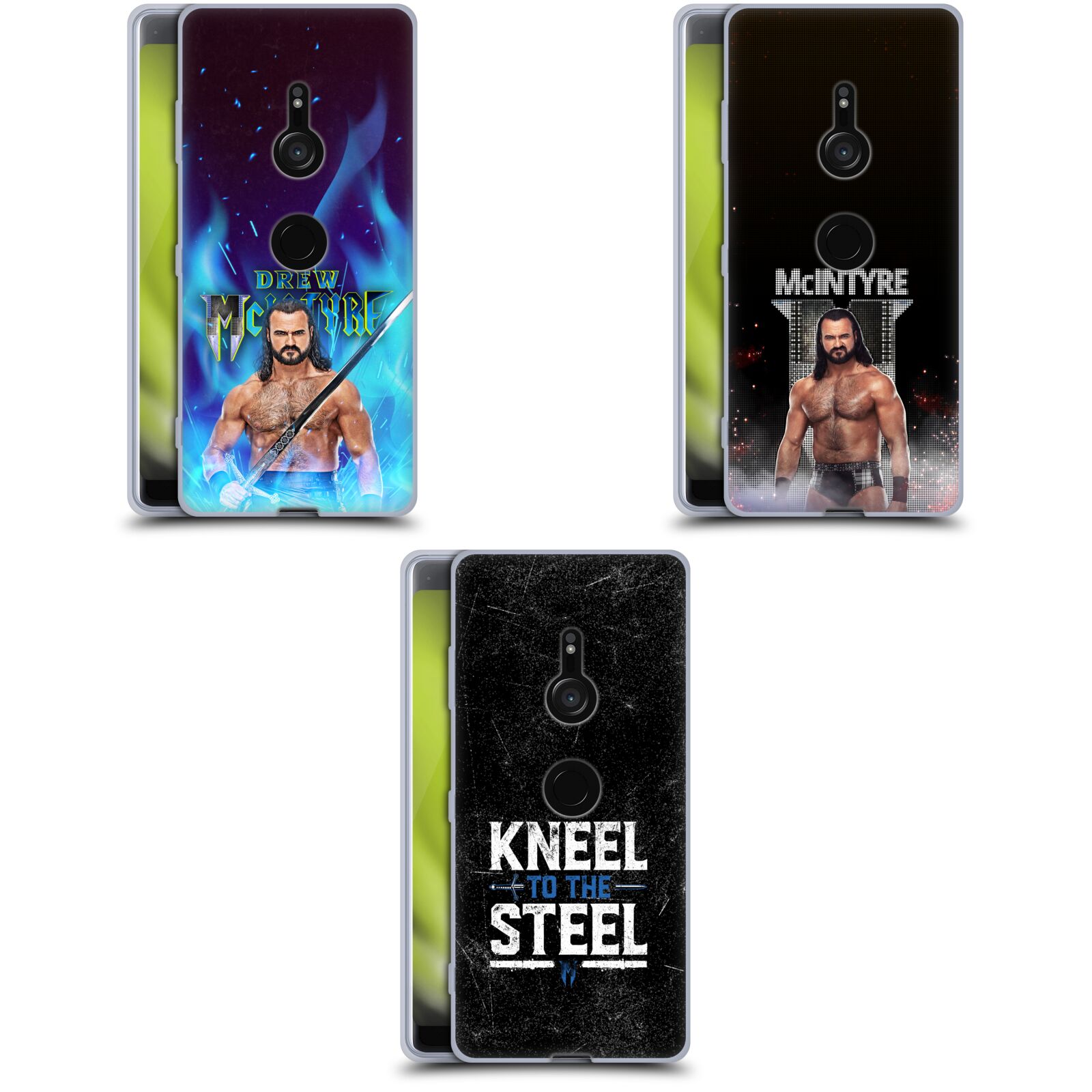 公式ライセンス WWE ドリュー・マッキンタイア ソフトジェルケース Sony 電話 1 スマホケース 全機種対応 グッズ ワイヤレス充電 対応 Qiワイヤレス充電 Qi充電