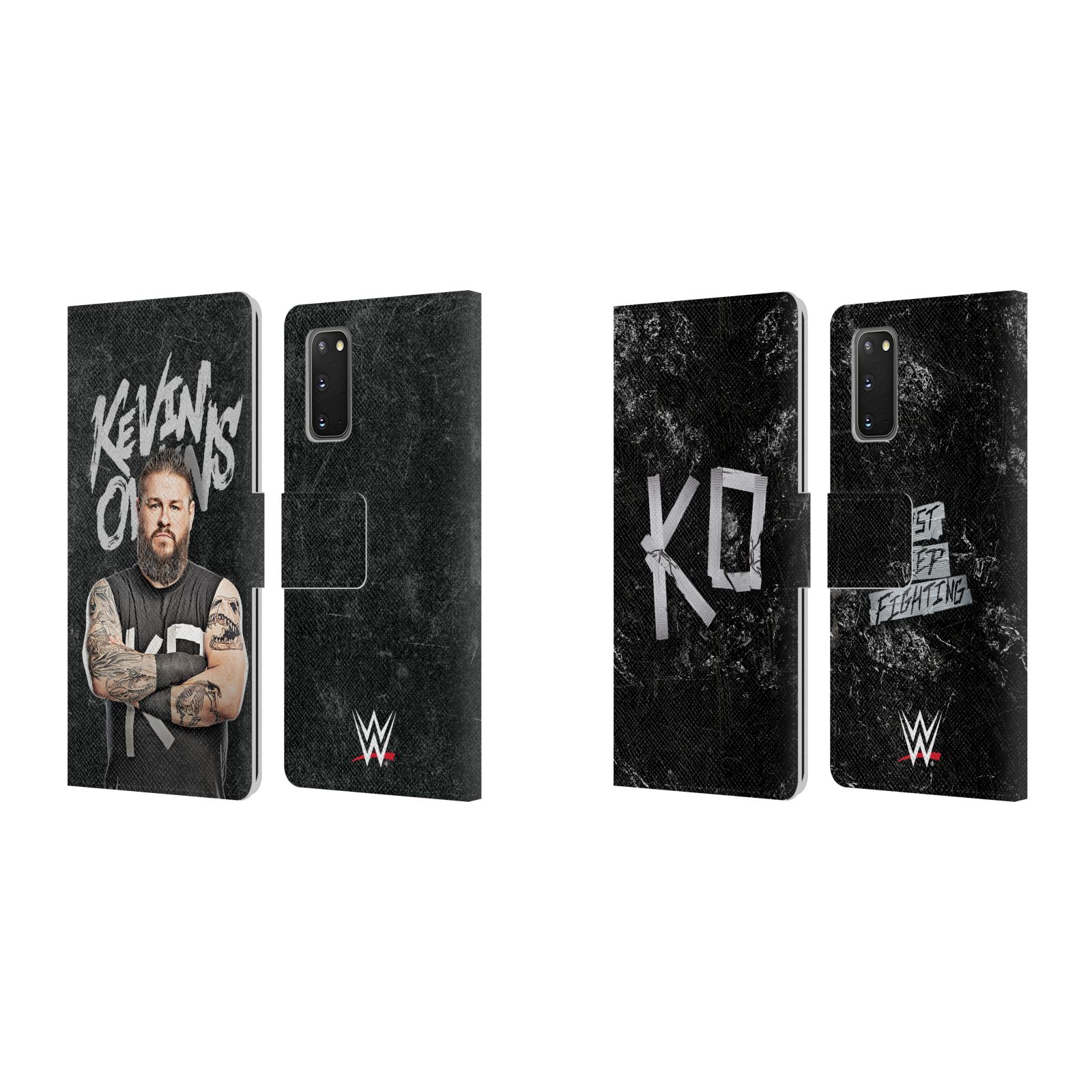 公式ライセンス WWE ケビン・オーウェンズ レザー手帳型ウォレットタイプケース Samsung 電話 1 スマホケース 全機種対応 グッズ