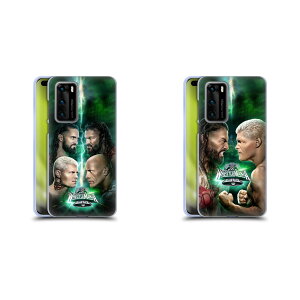 公式ライセンス WWE レッスルマニア40 ソフトジェルケース Huawei 電話 4 スマホケース 全機種対応 グッズ ワイヤレス充電 対応 Qiワイヤレス充電 Qi充電