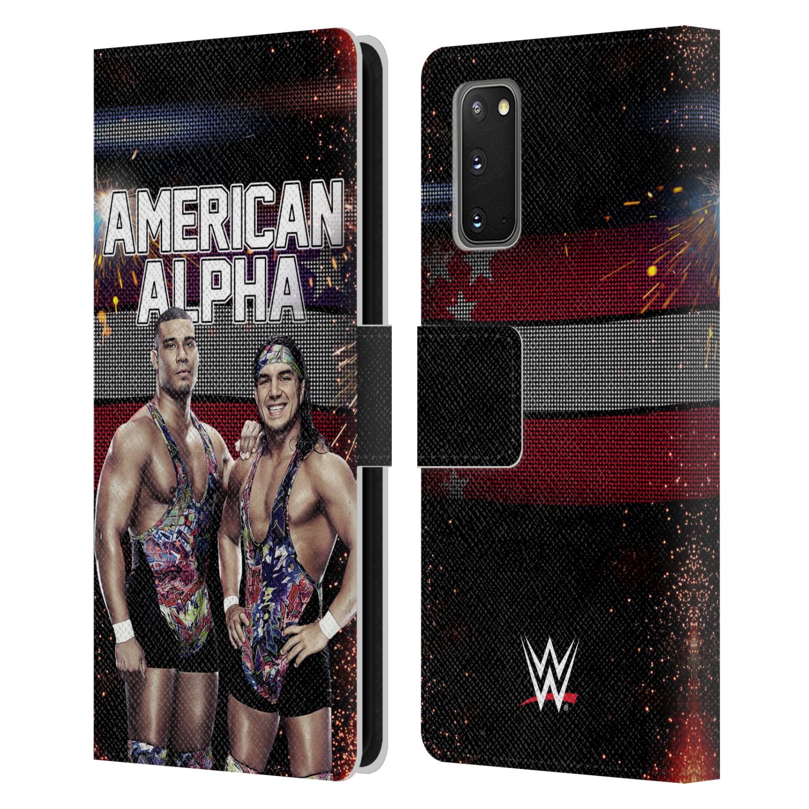 公式ライセンス WWE AMERICAN ALPHA レザー手帳型ウォレットタイプケース Samsung 電話 1 スマホケース 全機種対応 グッズ
