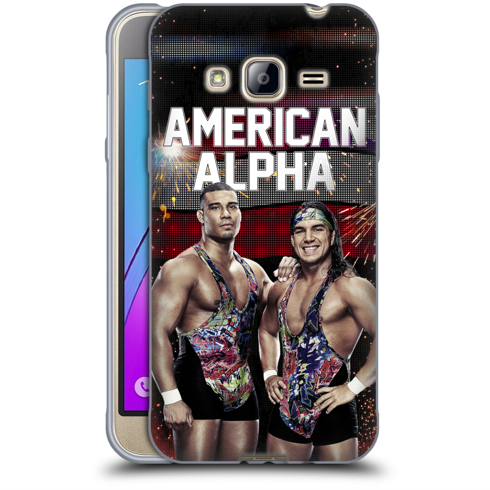 公式ライセンス WWE AMERICAN ALPHA ソフトジェルケース Samsung 電話 3 スマホケース 全機種対応 グッズ ワイヤレス充電 対応 Qiワイヤレス充電 Qi充電