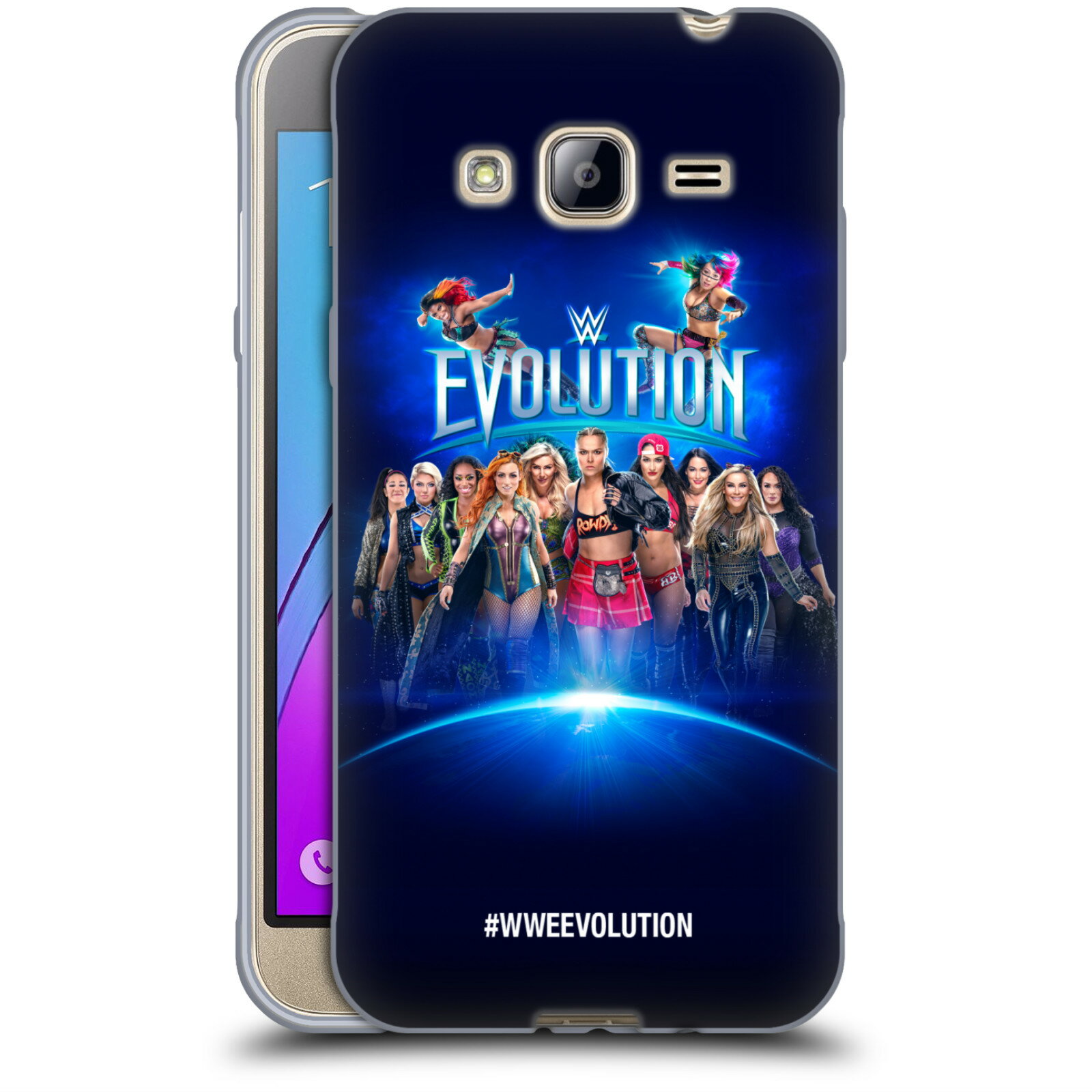 公式ライセンス WWE 2018 エボリューション ソフトジェルケース Samsung 電話 3 スマホケース 全機種対応 グッズ ワイヤレス充電 対応 Qiワイヤレス充電 Qi充電