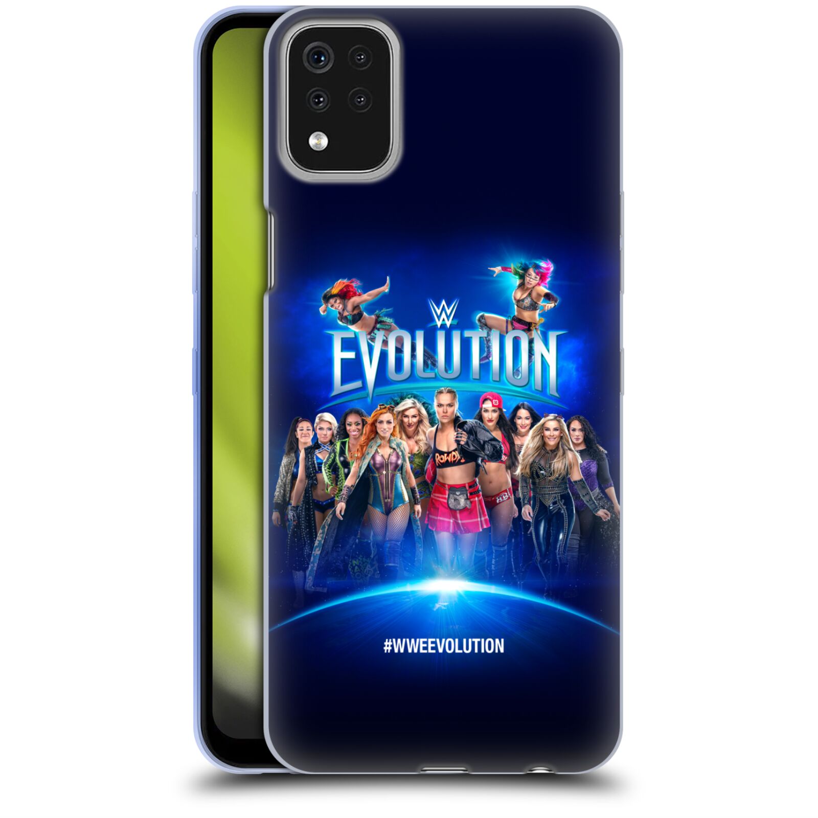 公式ライセンス WWE 2018 エボリューション ソフトジェルケース LG 電話 スマホケース 全機種対応 グッズ ワイヤレス充電 対応 Qiワイヤレス充電 Qi充電