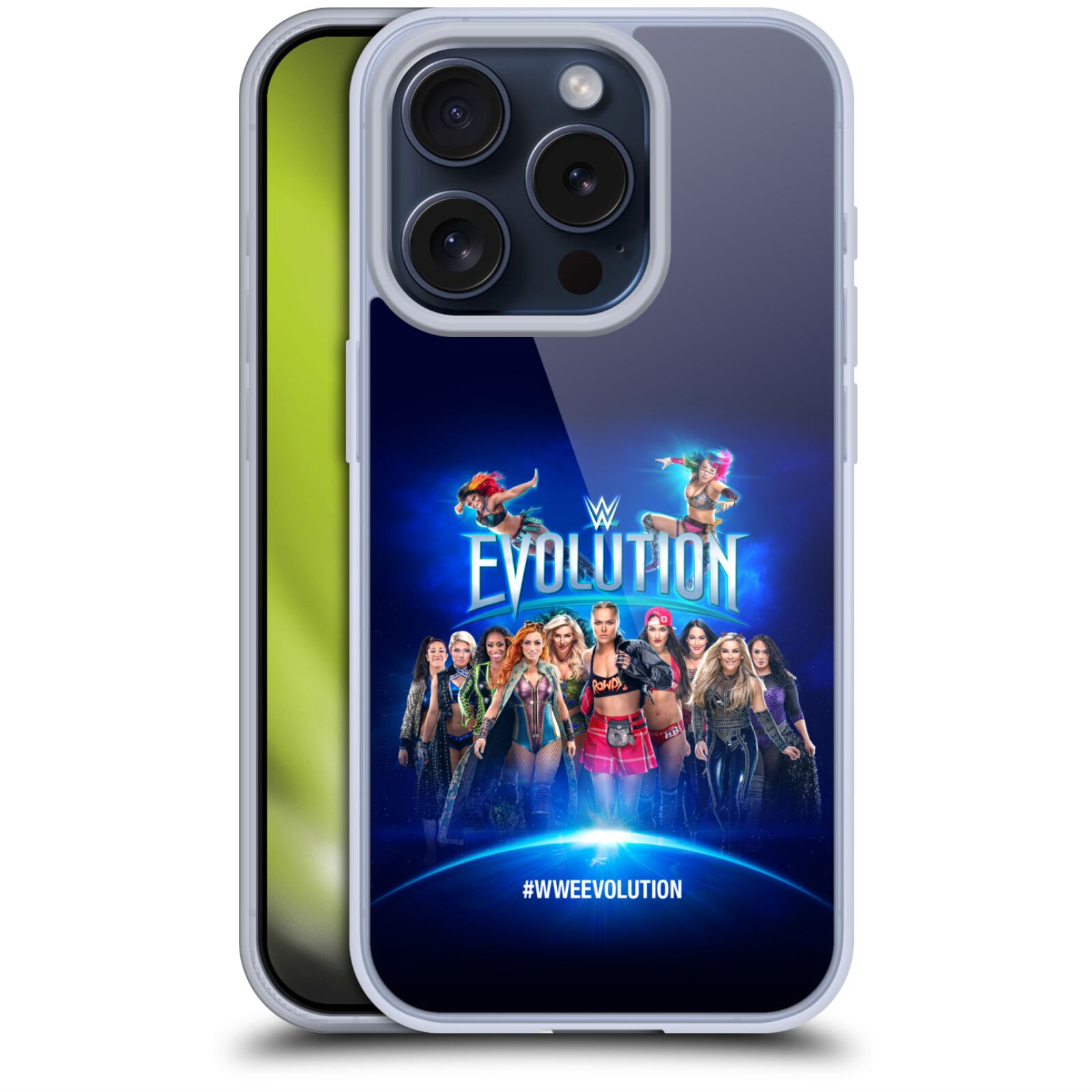 公式ライセンス WWE 2018 エボリューション ソフトジェルケース Apple iPhone 電話 スマホケース 全機種対応 グッズ ワイヤレス充電 対応 Qiワイヤレス充電 Qi充電