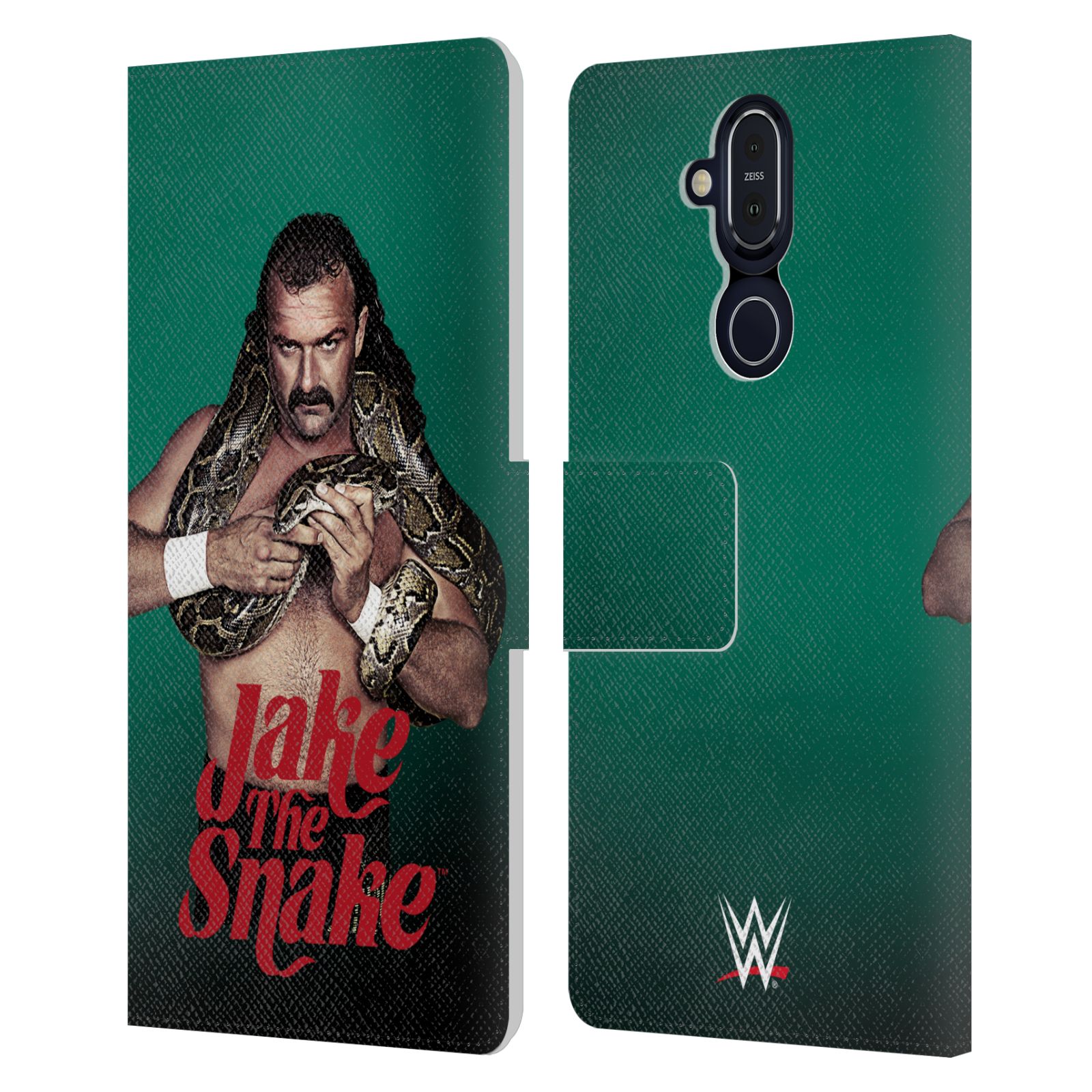 オフィシャル WWE ジェイク・ザ・スネーク・ロバーツ レザー手帳型ウォレットタイプケース Microsoft Nokia 電話