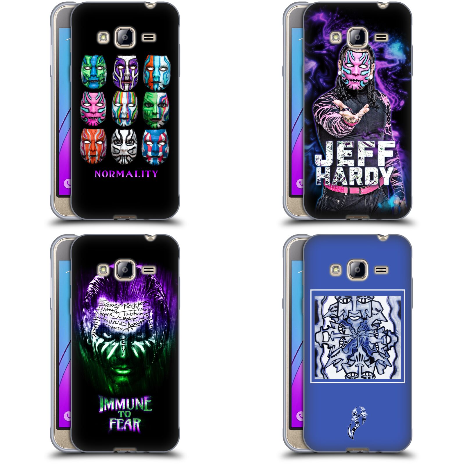 公式ライセンス WWE ジェフ・ハーディ グラフィック ソフトジェルケース Samsung 電話 3 スマホケース 全機種対応 グッズ ワイヤレス充電 対応 Qiワイヤレス充電 Qi充電