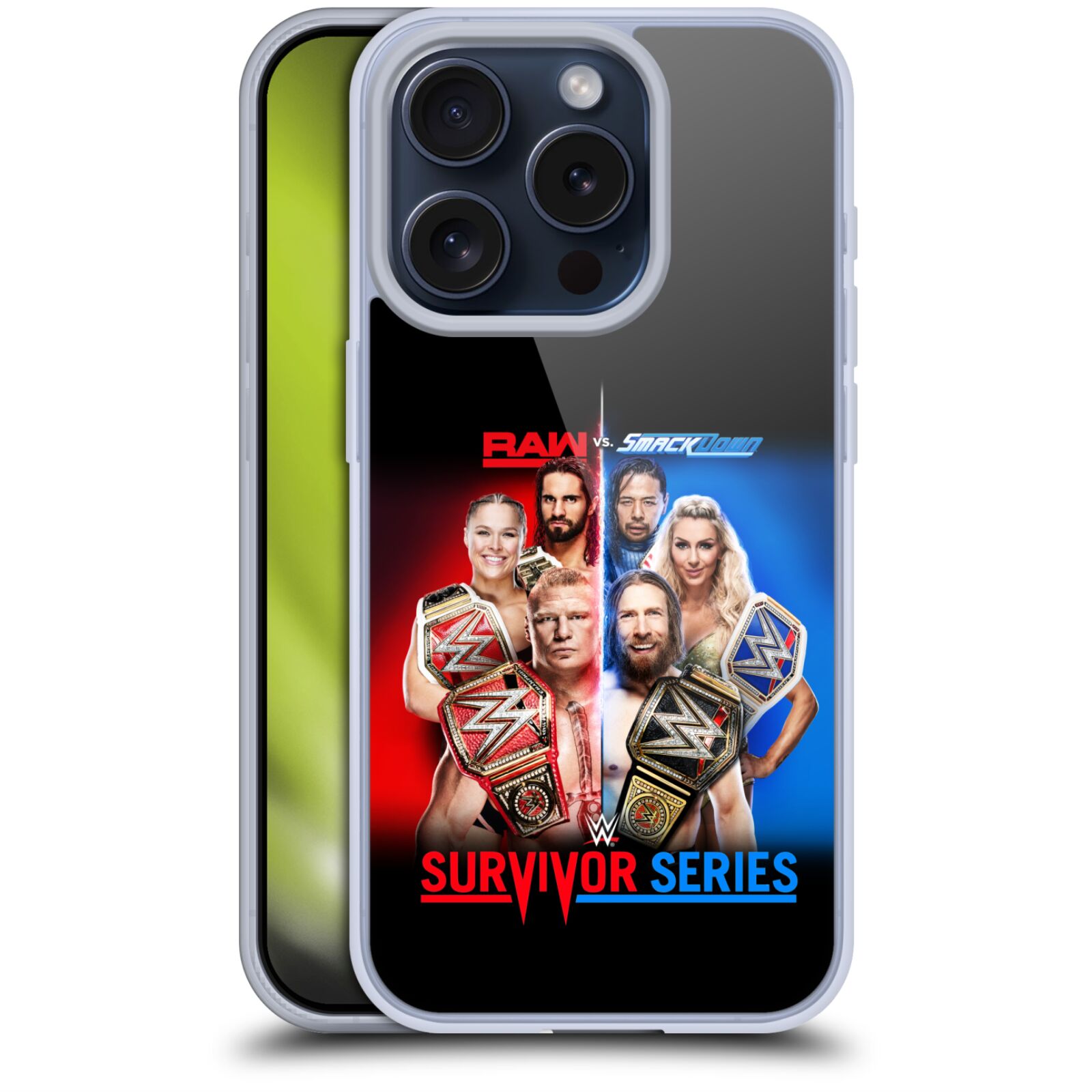 公式ライセンス WWE 2018 サバイバー・シリーズ ソフトジェルケース Apple iPhone 電話 スマホケース 全機種対応 グッズ ワイヤレス充電 対応 Qiワイヤレス充電 Qi充電