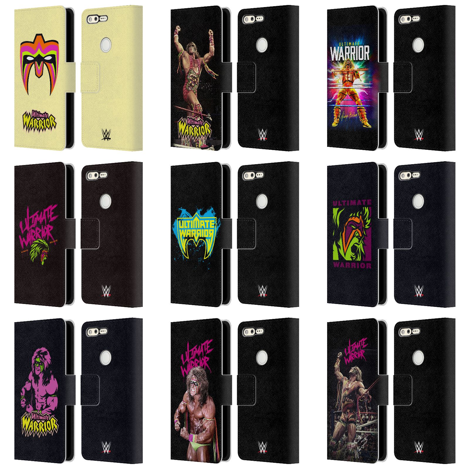 公式ライセンス WWE アルティメイト・ウォリアー レザー手帳型ウォレットタイプケース Google 電話 スマホケース 全機種対応 グッズ