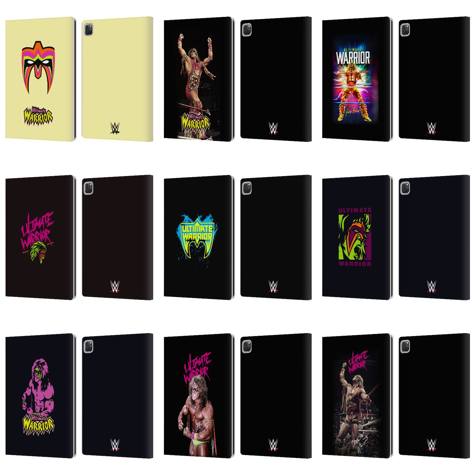 公式ライセンス WWE アルティメイト・ウォリアー レザー手帳型ウォレットタイプケース Apple iPad スマホケース 全機種対応 グッズ アイパッドケース タブレットカバー ハードケース 2つ折り