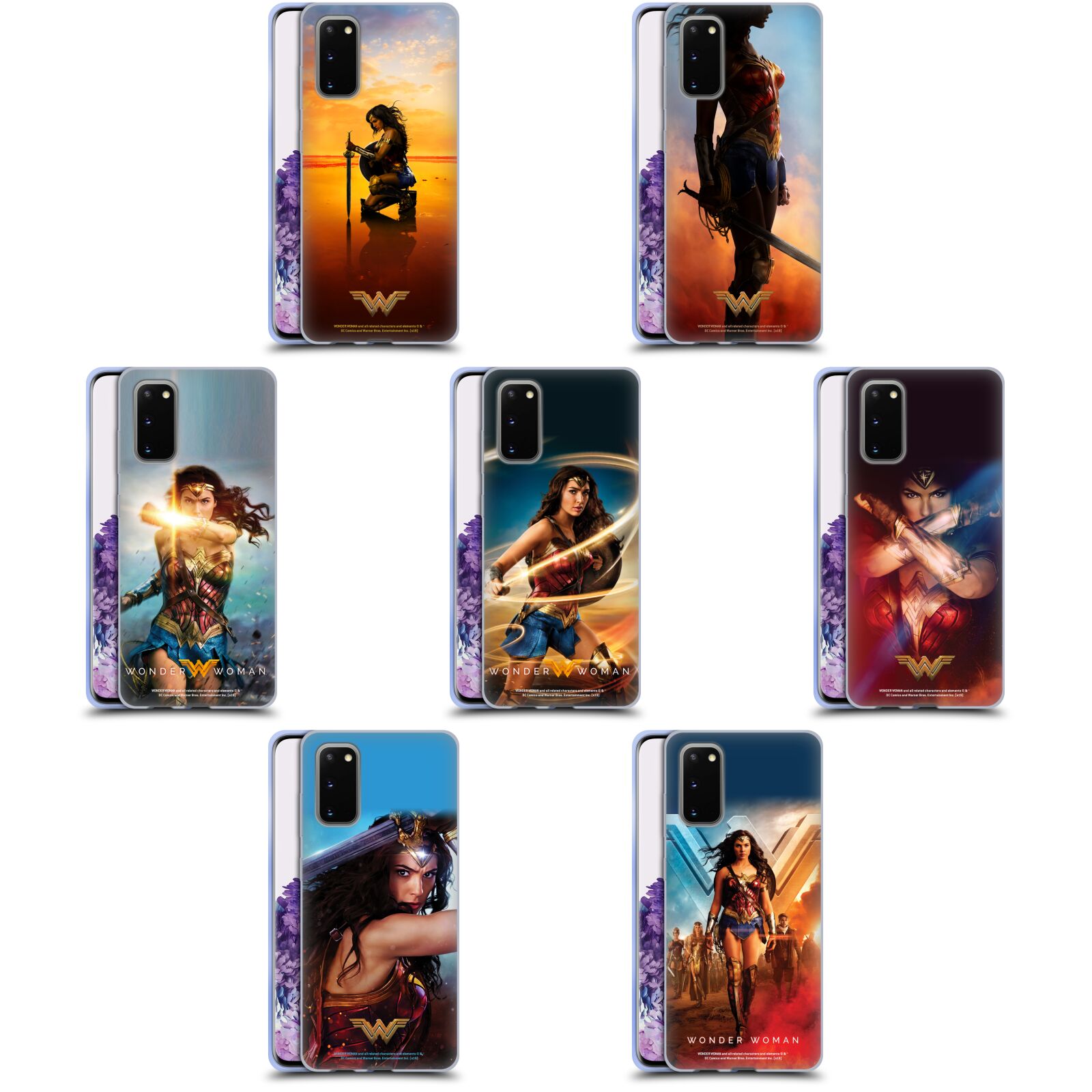 公式ライセンス Wonder Woman Movie ポスター ソフトジェルケース Samsung 電話 1 スマホケース 全機種対応 グッズ ワイヤレス充電 対応 Qiワイヤレス充電 Qi充電