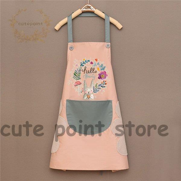 高級エプロン キャラクター 刺繍 かわいい シンプル 花柄 調理実習 おしゃれ 母の日 敬老の日 リトルミイ 料理 保育園