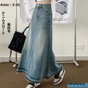 スカート デニム 裏起毛 Aライン レディース 秋冬 ロング 大きいサイズ ロングスカートボトムス マキシスカート ハイウエスト 暖かい 着痩せ