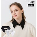 つけ襟 レディース シャツ風 重ね着 レイヤード フェイク 衿 男女兼用 白 黒 かわいい カジュアル おしゃれ ファッション小物