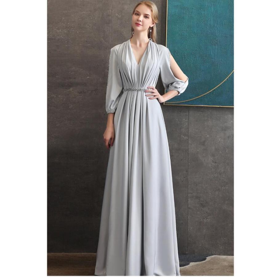 袖あり 高級感 上品 パーティードレス ナイトドレス ウエディングドレス ステージ衣装 二次会 結婚式 ロングドレス 演奏会 発表会 お食事会 同窓会