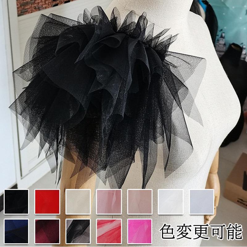 ドレスアレンジ 取り外し袖 付け袖 肩アクセサリー 花嫁 結婚式 二次会 披露宴 ブラック レッド シャンパン ピンク ホワイト 配色 フリル アシンメトリー