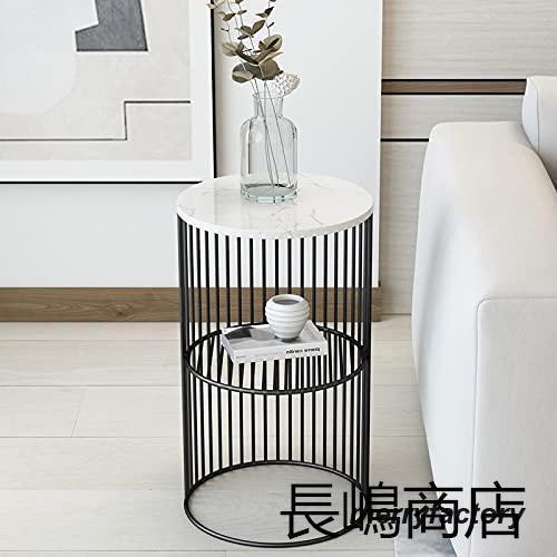 サイドテーブル 大理石 テーブル おしゃれ ゴールド 大理石調 ベッドサイドテーブル 玄関 アイアン アンティーク風 白 お洒落ゴールド モダン 高級 大理石柄 丸