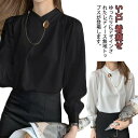 シフォンブラウス 長袖 秋冬 春 ブラウス おしゃれ シャツ 大人女性 フォーマル ビジネス OL 無地 トップス オフィス 無地 シンプル 上品 ボ