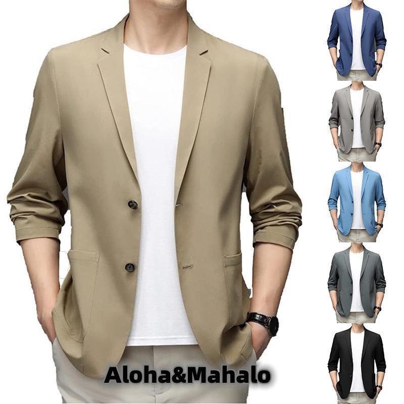 メンズ 耐シワ性 極薄 アイスシルクスーツ イスシルクスーツ ブレザー メンズ ブレザー レディース ブ..