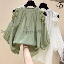 トップス レディース ブラウス シャツ 七分袖 フォーマル シンプル 花柄 花びら セレモニー 春夏 結婚式