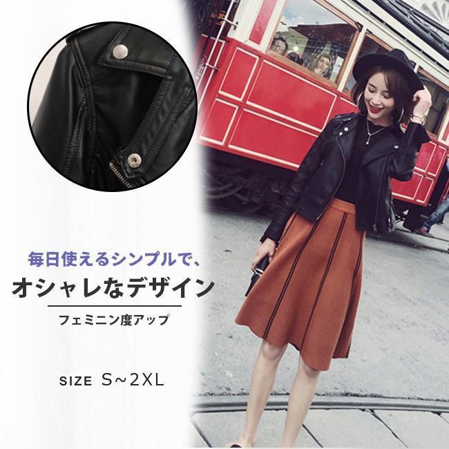 PUレザー レディース コート フェイクレザー ブルゾン ショート丈 シンプル 無地 長袖 前開け おしゃれ..