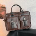 pu ハンドバッグ トートバッグ メンズ 2way 手提げバッグ ショルダーバッグ 手提げ 斜めがけ ビジネスバッグ 通勤通学 鞄
