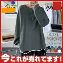 安値 Tシャツ メンズ ップス プルオーバー 大きいサイズ 長袖 スウェット 秋 無地 春服 春物 スウェット