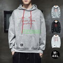 パーカー メンズ トップス 長袖セーター スウェット 長袖パーカー フード付き プルオーバー 英字 秋服 秋物 秋 おしゃれ ファッション