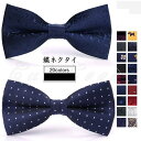 蝶ネクタイ メンズ 20色 メンズファッション ビジネス 結婚式 フォーマル 小紋柄 ドット柄 プレゼント 就活 紳士用 きれいめ おしゃれ