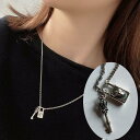 ネックレス ペンダント レディース アクセサリー シルバー925 鍵 王冠 クラウン 南京錠 錠前 おしゃれ カジュアル かっこいい ギフト プレゼン