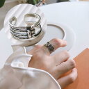 指輪 オープンリング ファッションリング レディース アクセサリー フリーサイズ シルバー925 アシンメトリー 2連重ね付け風 ノット 結び目 縄目