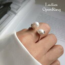 指輪 オープンリング レディース アクセサリー リング シルバー925 フェイクパール ファッション小物 おしゃれ きれい 女性用 お出かけ デート