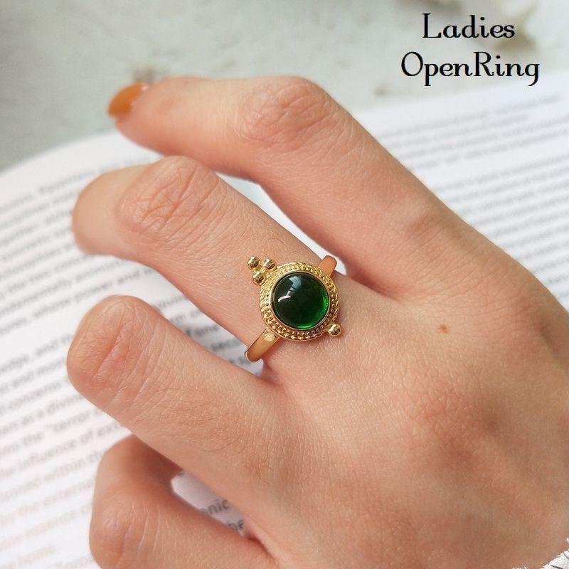 指輪 オープンリング アクセサリー レディース シルバー925 ラインストーン 円形 丸 おしゃれ 華やか 女性用 お出かけ デート ギフト 記念日