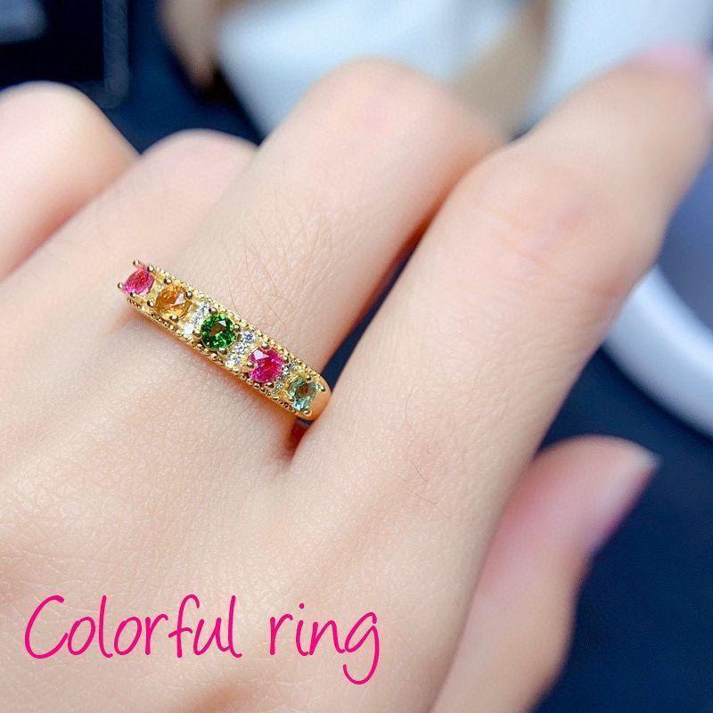 指輪 レディース アクセサリー デザインリング 調節可 ラインストーン カラフルビジュー オープンリング 女性用 ジュエリー ゴールドカラー 華奢 調