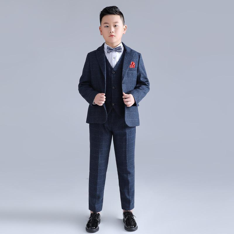 子供スーツ キッズ フォーマル 男の子スーツ 入学式入園スーツ こどもスーツ 卒業式 スーツ 入学式 発表会 結婚式 七五三 スーツ 4点セット 90cm-17...
