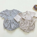 半袖 ロンパース 防寒着 つなぎ 春夏 新生児 幼児 カバーオール 女の子 男の子 ジャンプスーツ ベビー服 赤ちゃん 百日祝い 出産祝い
