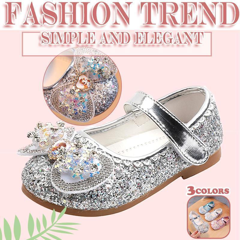 キッズ ベビーシューズ リボン 子供靴 発表会 演出靴 ダンスシューズ フォーマルシューズ 靴 きらきら ..