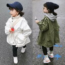 モッズコート ブルゾン 春秋 トレンチコート 子供服 女の子 ベビー服 ミリタリー スプリングコート キッズコート 韓国子供服 長袖 ジップアップ ジャケット