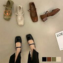 パンプス リゲッタ 春 靴 ストラップ レディース 歩きやすいウェッジヒール ヒール パンプス 美脚 スクエア ぺたんこ シューズ コンフォートシューズ レディー
