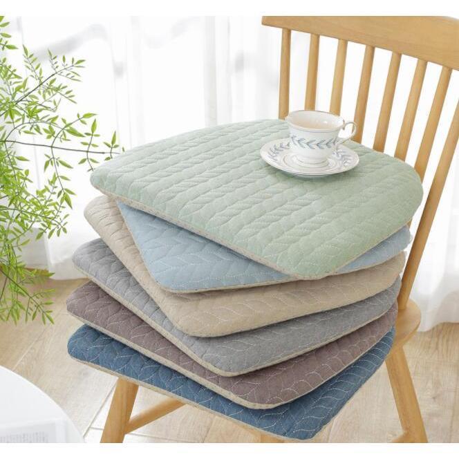 椅子用 座布団 紐付き 椅子 クッション 無地 チェアクッション オフィス 自宅 寮 いす用 シートクッション ふわふわ 暖かい チェアクッション 車 イス用