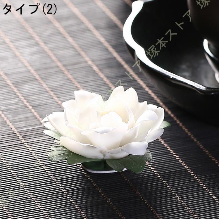 お香立て 線香立て 手工芸品 香立て 蓮の花 ハンドメイド セラミック コンパクト おしゃれ 陶器 使いやすい 多機能 瞑想 リラックス オフィス 喫茶店 癒やし