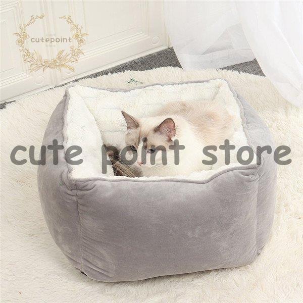 商品詳細：カラー：/ピンク/カーキ/グレーサイズ：/フリーサイズ【商品説明】わんちゃん?猫ちゃんのベッドです。秋冬の寒さ対策はもちろん夏場のエアコンの冷え対策にも大活躍季節を問わずオールシーズンお使いいただけます【素材】棉、その他【サイズ】...