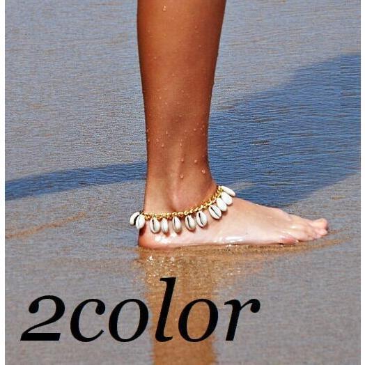 アンクレット アクセサリー ファッション小物 レディース 女性 おしゃれ かわいい 貝殻 海 夏 シェル ..