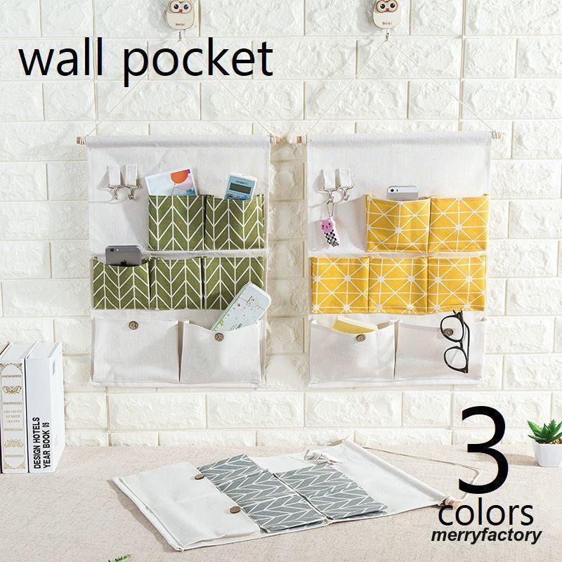 ウォールポケット 壁面収納 壁掛け収納 吊り下げ 北欧風 ハンギング 収納 3列 3段 みせる収納 小物整理..