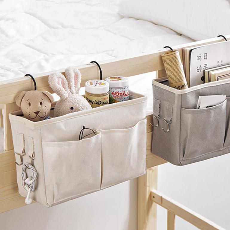 収納ラック ハンギングバッグ ベッドサイド ポケット 吊り下げラック 小物整理 機能的 整理整頓 シンプ..