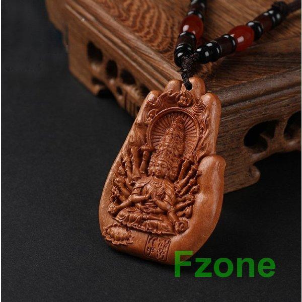 禅 祈りの手 木製 ネックレス ご利益 座禅 お酒 観音像 仏像 彫刻 木彫り 仏具 観音様 唐金 置物 オブ..