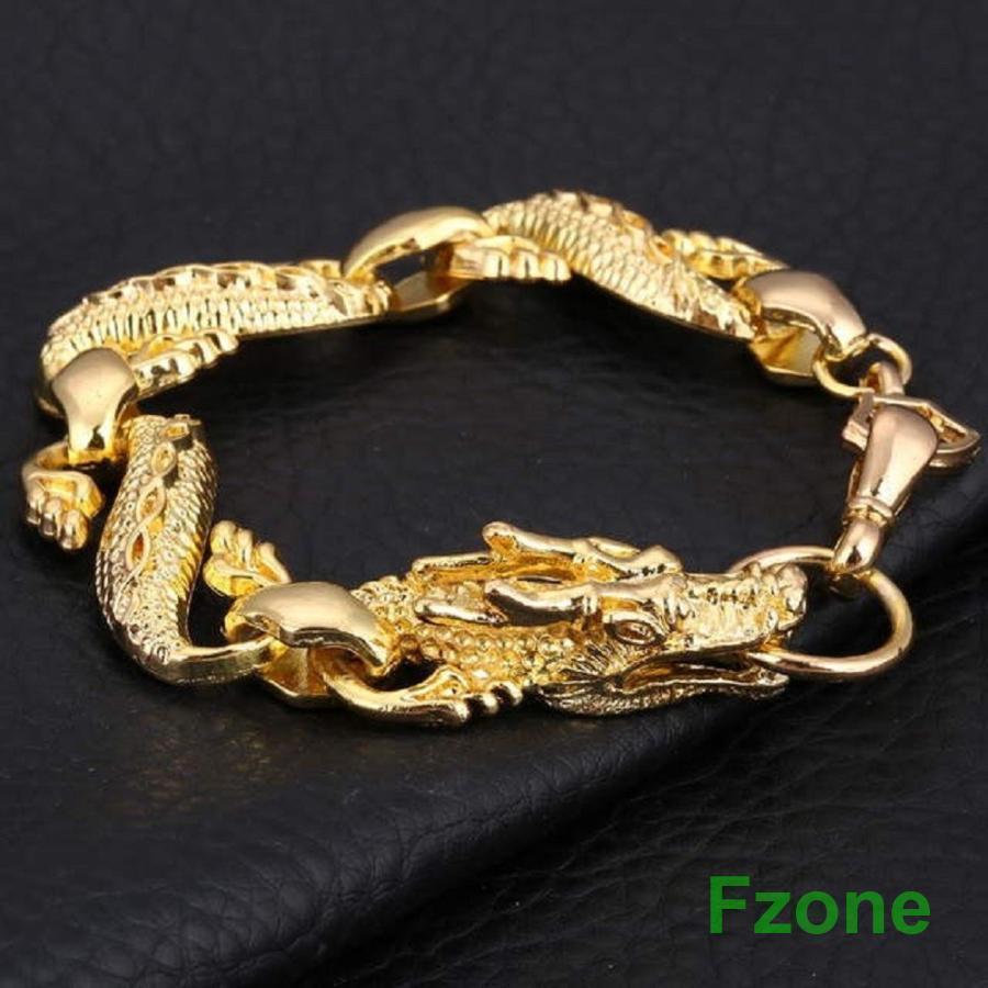 ゴールド ドラゴン ブレスレット アクセサリ— ビンテージ メンズ レディース ファッション 龍神 開運 金運 成功 宝 龍神様 開運力 開運厄除