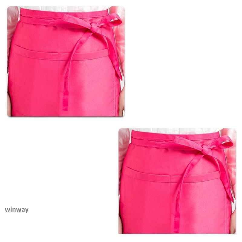 エプロン ショートエプロン 業務用 調理 前掛けエプロン レディース メンズ 作業用 婦人 保育士 収納 カフェ シンプル 腰エプロン 制服